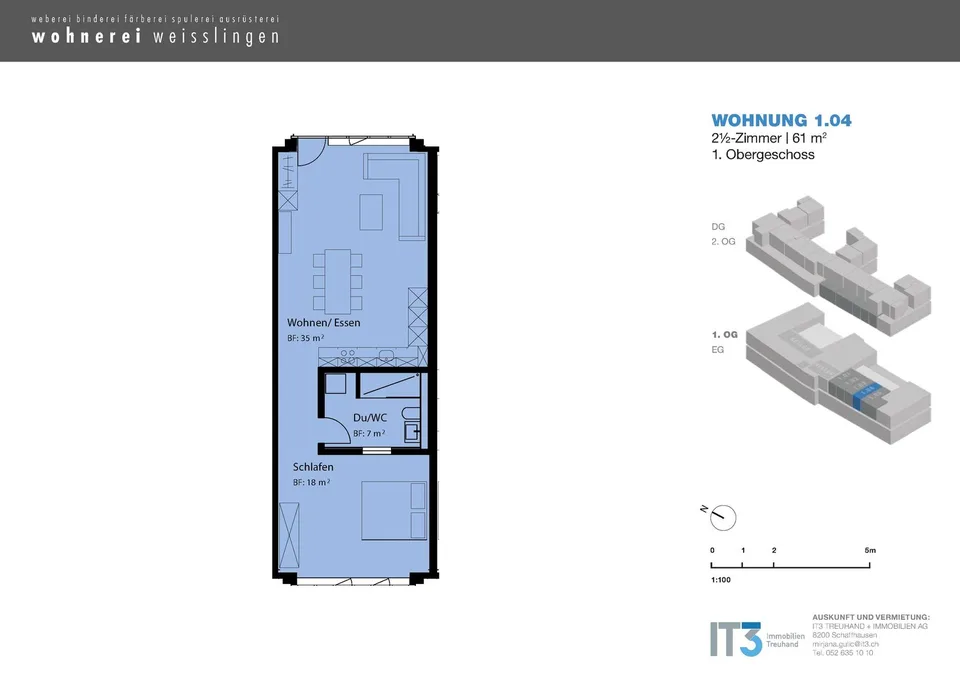 1.5 Zimmerwohnung in Weisslingen