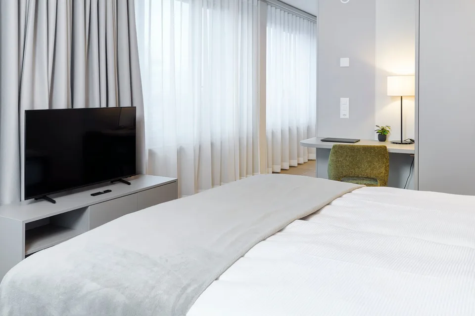 Studio Apartment Suite möbiliert in Cham (Zug), Papieri-Areal