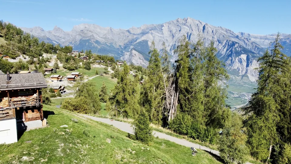 Bauparzelle bereit, Ihr zukünftiges Chalet in La Tzoumaz zu empfangen – Foto 6 von 7