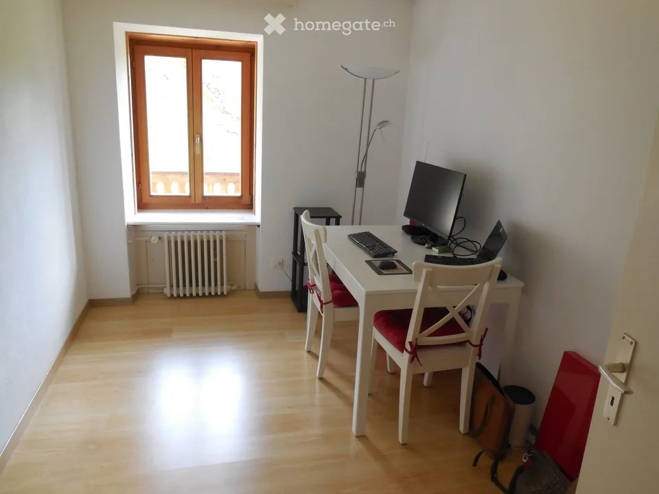 Partly Furnished 3.5-Room Apartment in Champfèr – Central Location near Lake and Nature