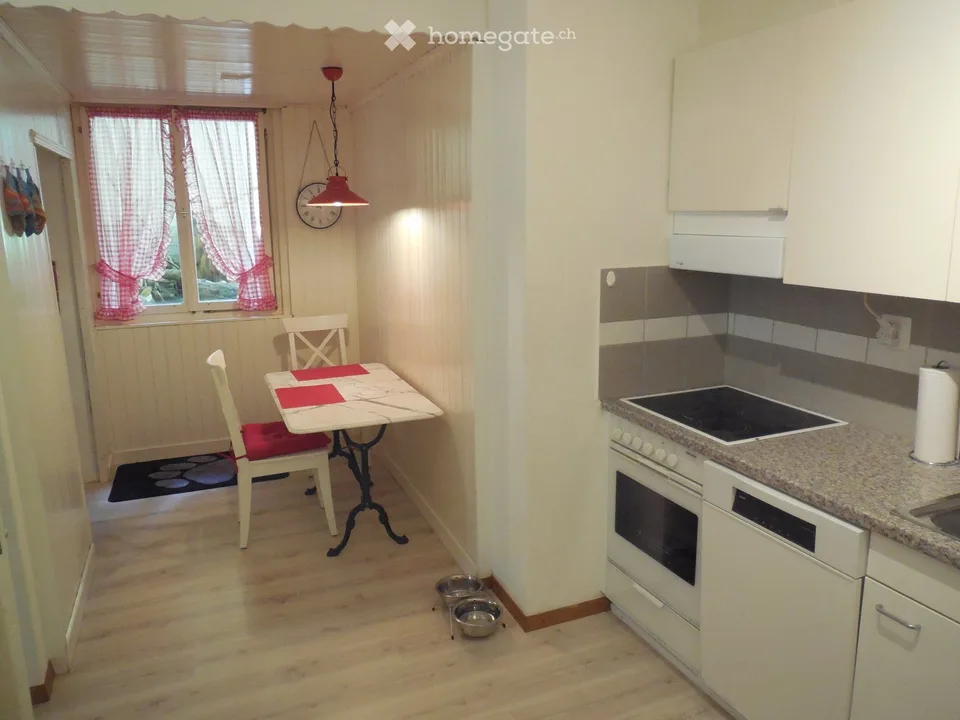 Partly Furnished 3.5-Room Apartment in Champfèr – Central Location near Lake and Nature