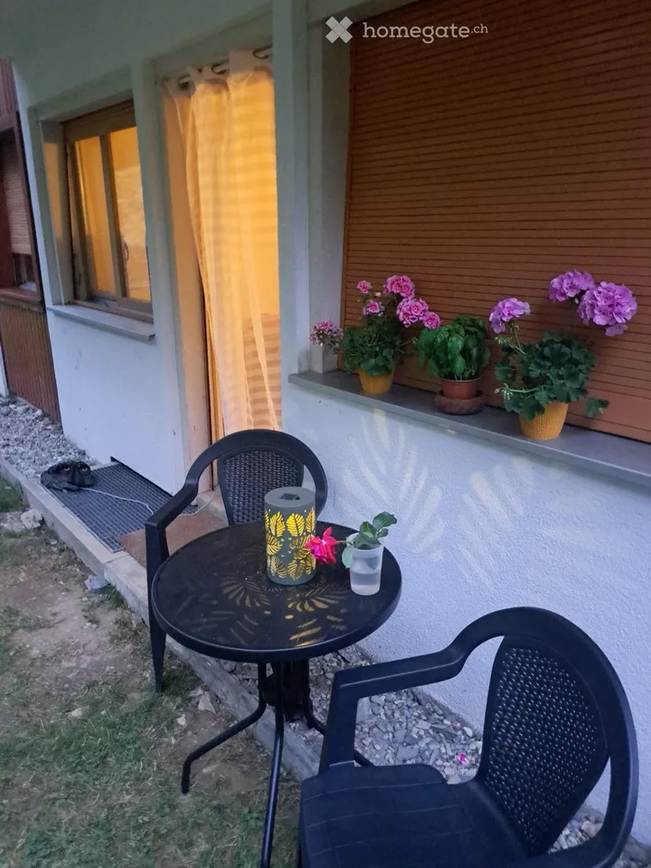 Crans Montana Jahr/Saison/Monat Studio zur Miete mit Garten