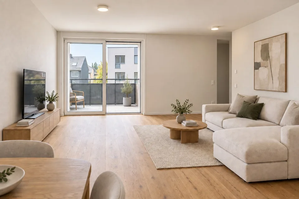 Appartamento nuovo di 3,5 locali pronto per essere occupato con balcone di 12 m² – foto 2 di 8
