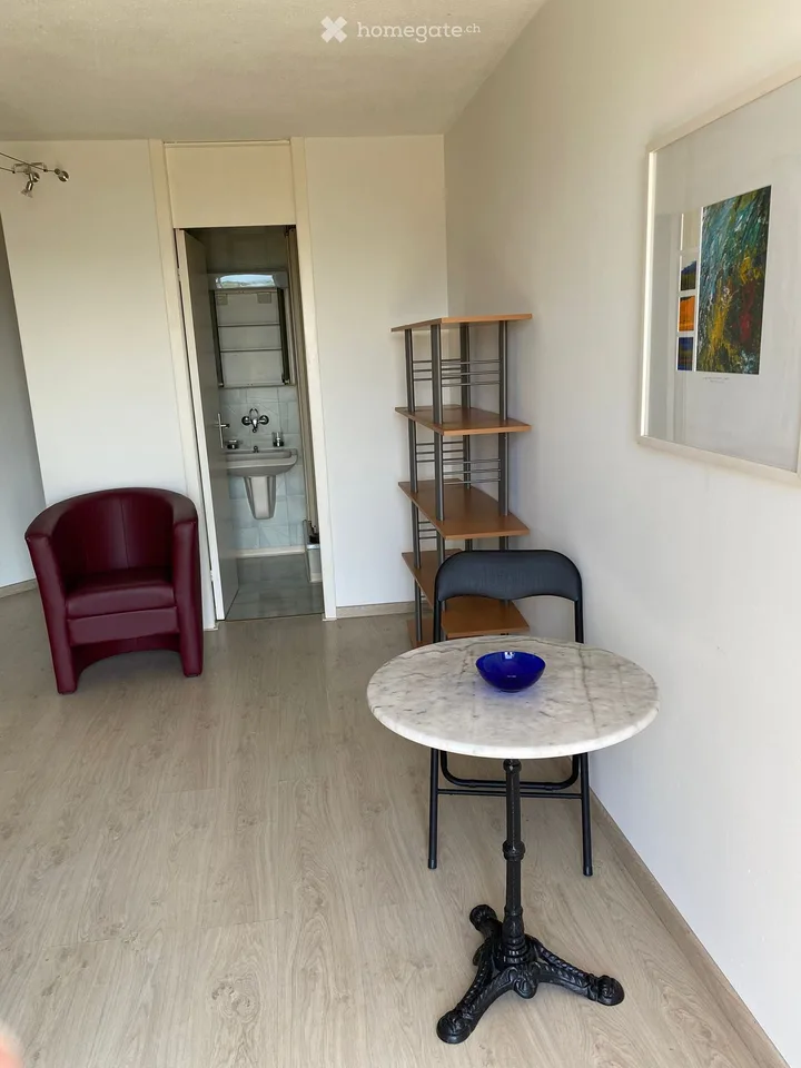 1 Zimmer Einliegerwohnung, möbliert mit toller Aussicht
