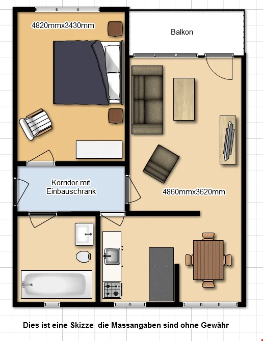 Gemütliche 2.5-Zimmer-Wohnung mit Balkon in Wittenbach – Foto 9 von 9