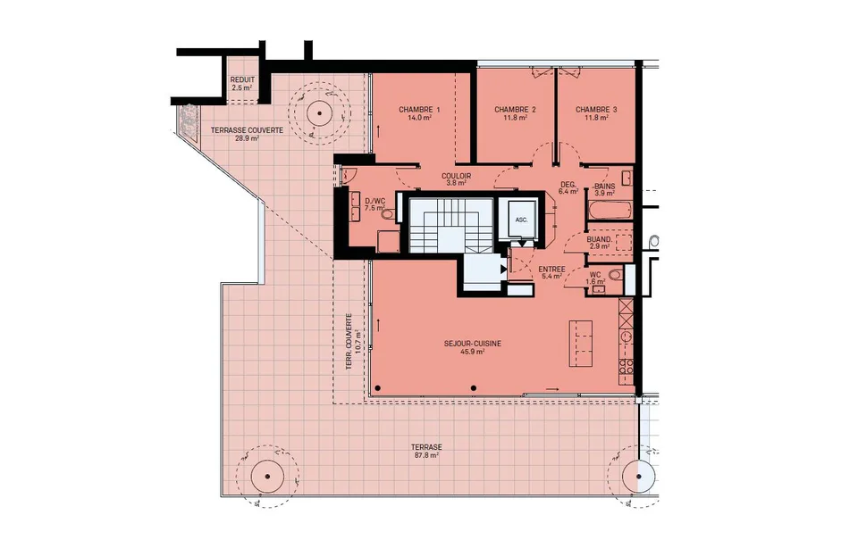 Neue 4.5-Zimmer-Dachgeschosswohnung mit Dachterrasse – Foto 13 von 13