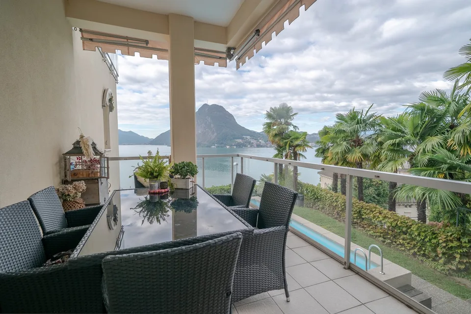 Luminoso appartamento con vista lago a Lugano-Castagnola – foto 8 di 10
