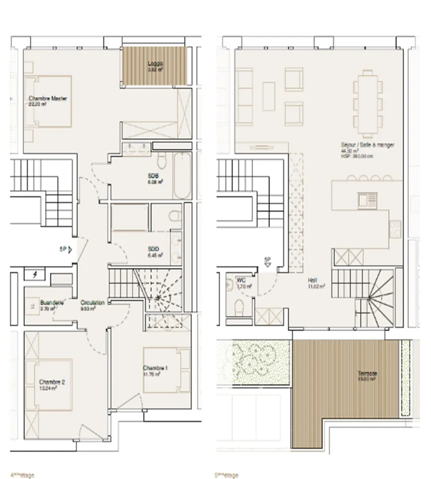 Schönes Dachgeschoss mit 5 Zimmern in Duplex – Foto 6 von 7