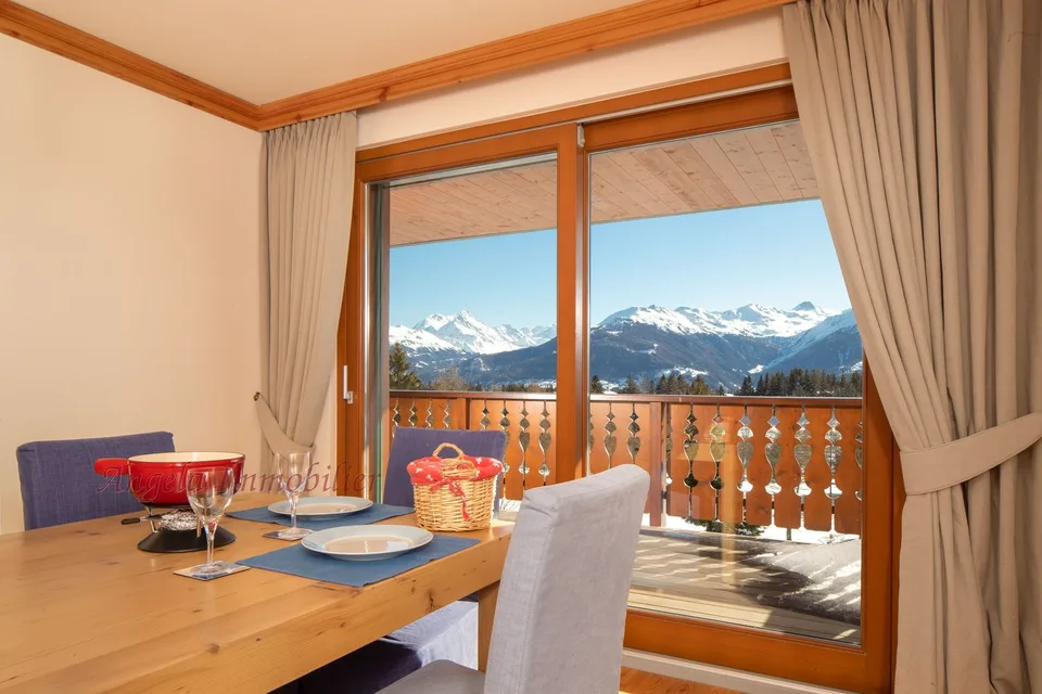 Appartamento di 3 camere da letto mozzafiato nel centro di Crans-Montana con strutture SPA