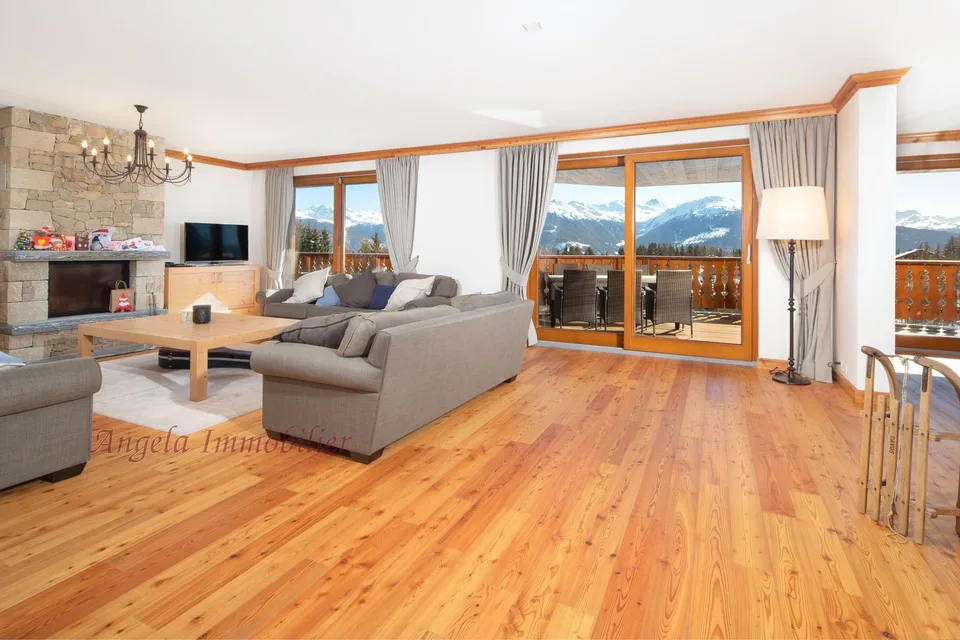 Appartamento di 3 camere da letto mozzafiato nel centro di Crans-Montana con strutture SPA