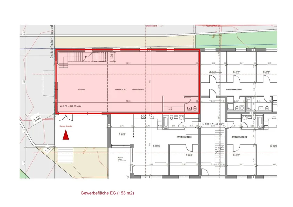 Commercial spaces on the ground floor and upper floor – photo 6 of 7