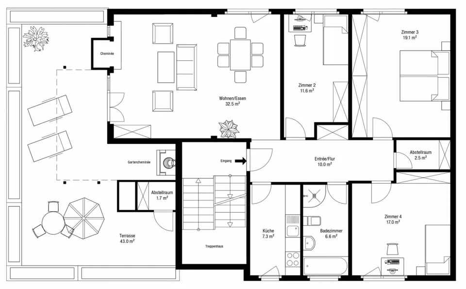 4,5 Zimmer Attika-Wohnung an ruhiger Lage mit Fernsicht – Foto 10 von 10
