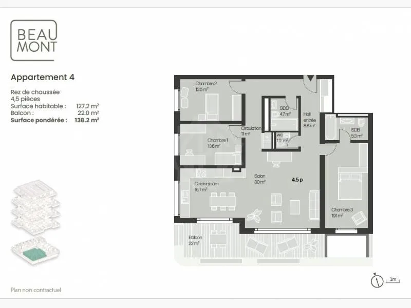 Ultimo appartamento nuovo di 4.5 locali al pianterreno – foto 6 di 6