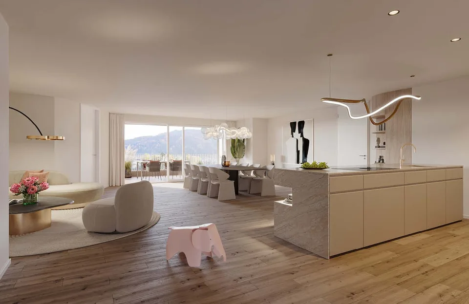 Stilvolle 4.5-Zimmer-Eigentumswohnung mit Südausrichtung und Pilatusblick – Foto 3 von 14