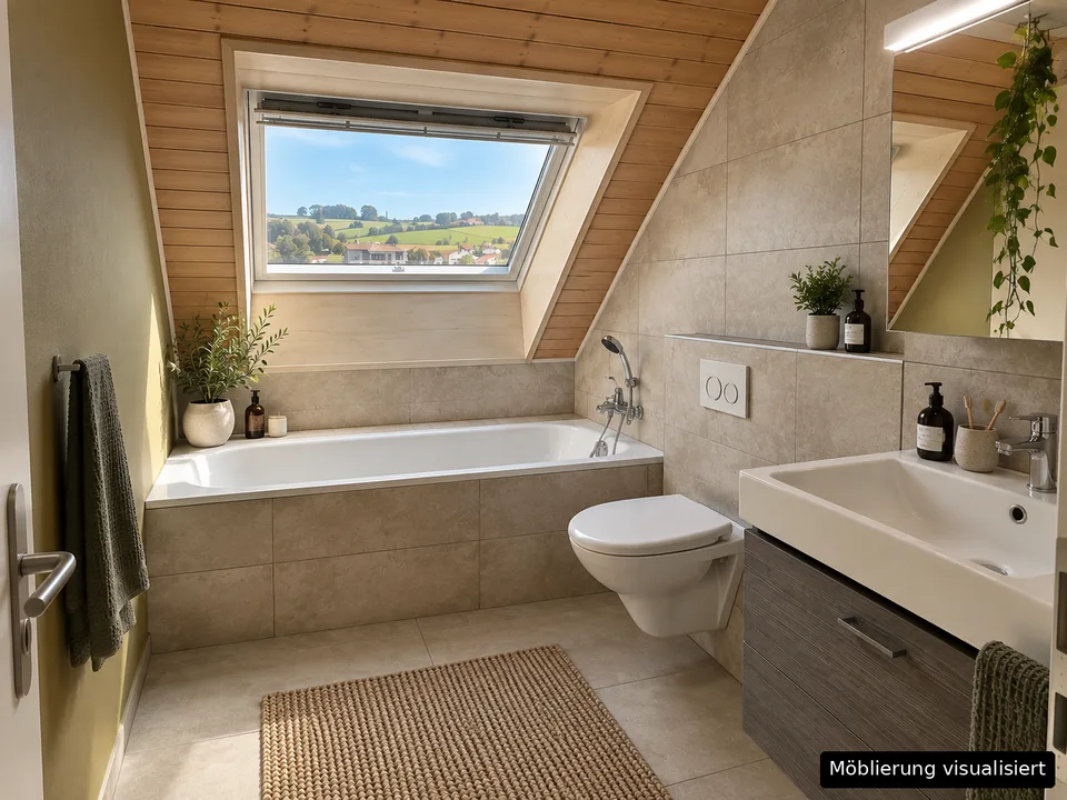 Renovierte 4.5-Zimmer-Dachwohnung mit Cheminée, Lift und Weitblick