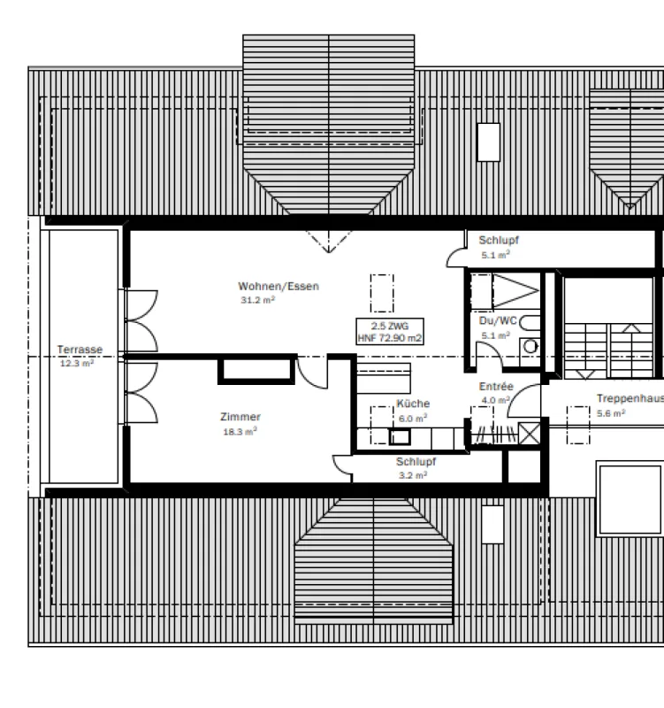 Cozy 2.5-room apartment in a green environment