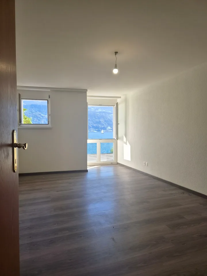Appartamento accogliente in una posizione centrale con vista sul lago a Gersau in affitto