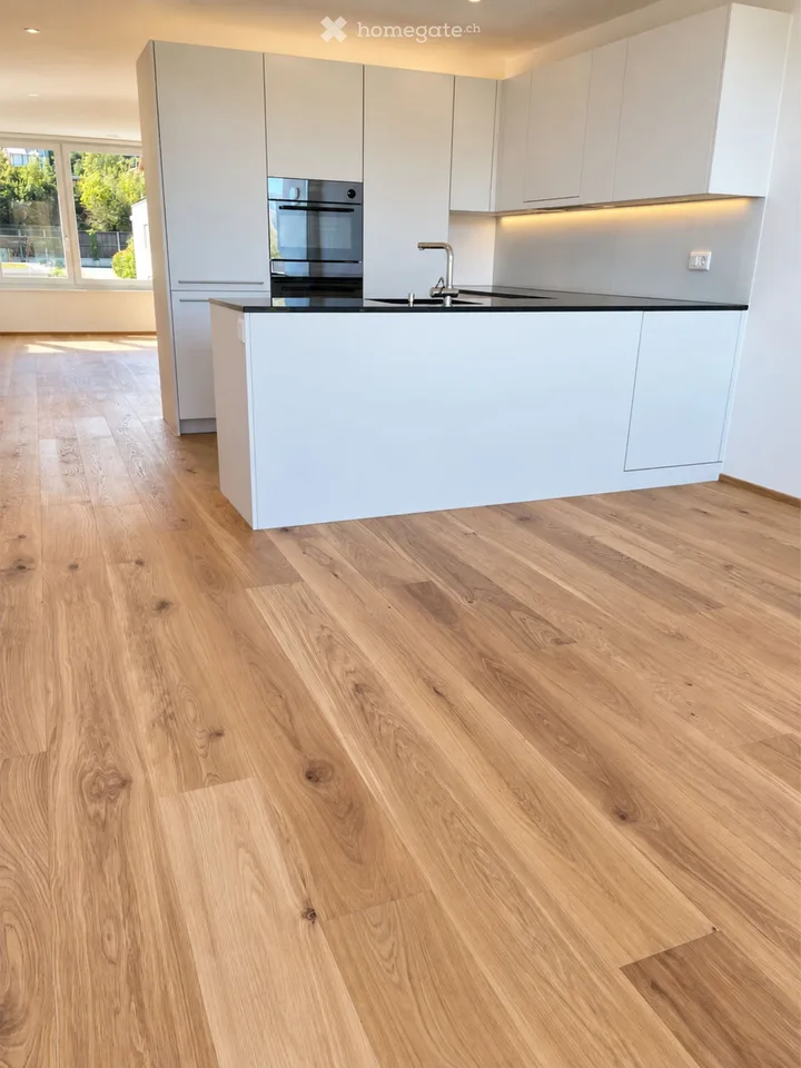 Helle 3.5-Zimmer-Wohnung mit Balkon und Rheinblick in Mumpf