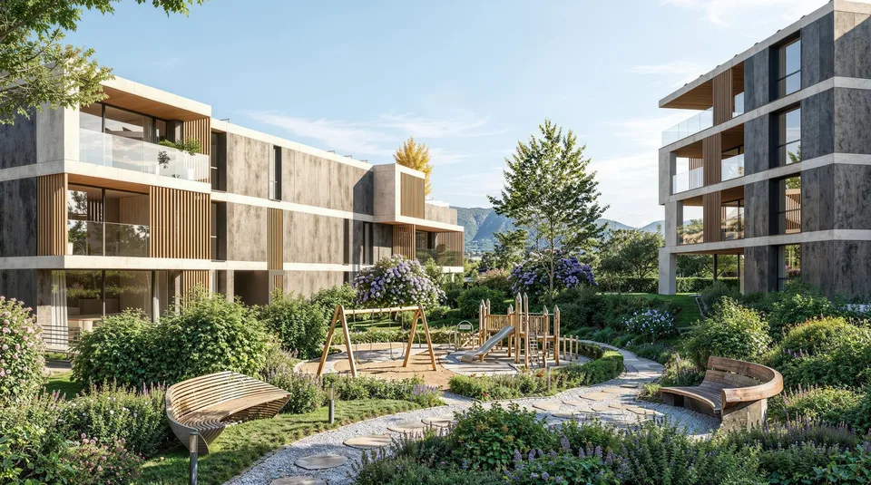 RESIDENZA BRÉLIA – BREGANZONA: Nuovi appartamenti in vendita – foto 3 di 13
