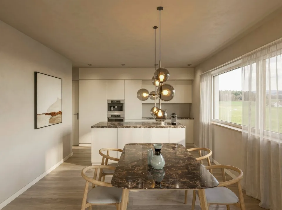 C3: Exklusive 5-Zimmer-Maisonette-Wohnung im Neubau in Scheuren – Foto 4 von 12