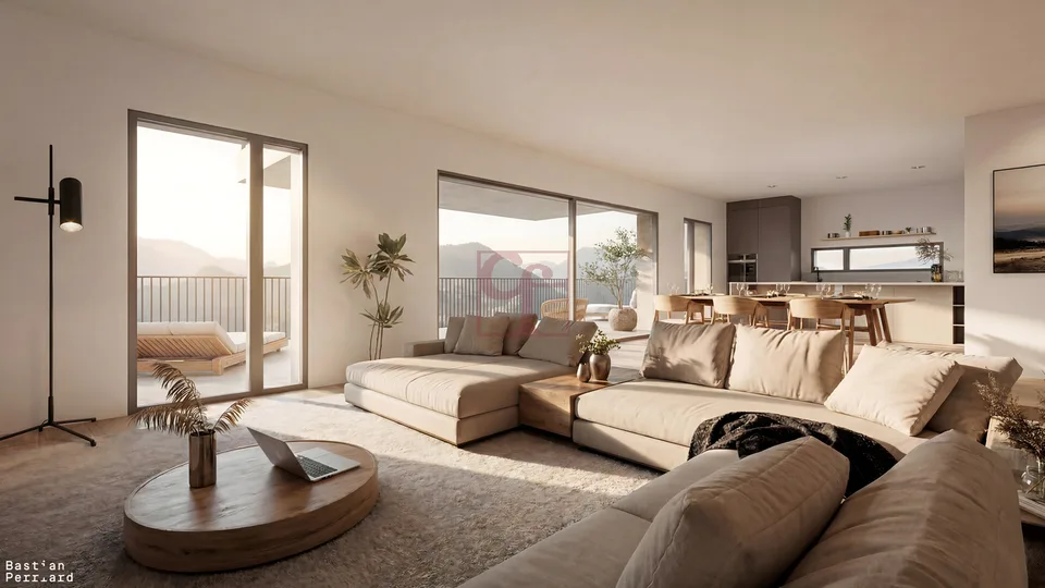 Crésuz - Neuwertiges Hochklassen-Apartment mit 5,5 Zimmern, Panoramablick – Foto 2 von 7