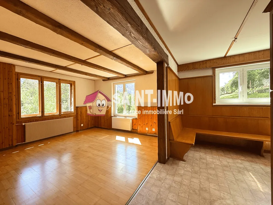 Chalet con due appartamenti (3 & 6.5 locali) con giardino alberato di 840 m2, terrazza e garage – foto 7 di 25