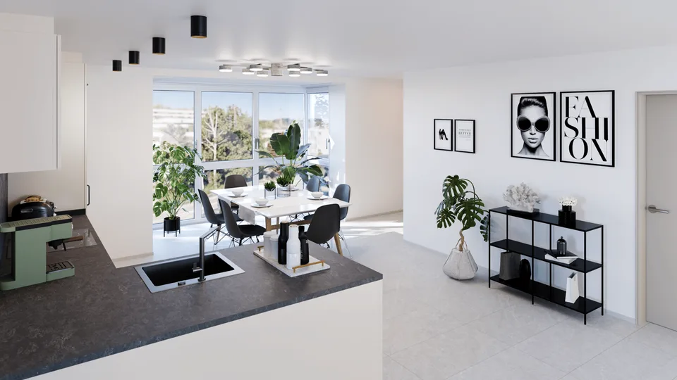High-quality 4.5-room apartment - Cool through the summer thanks to the Free Cooling system