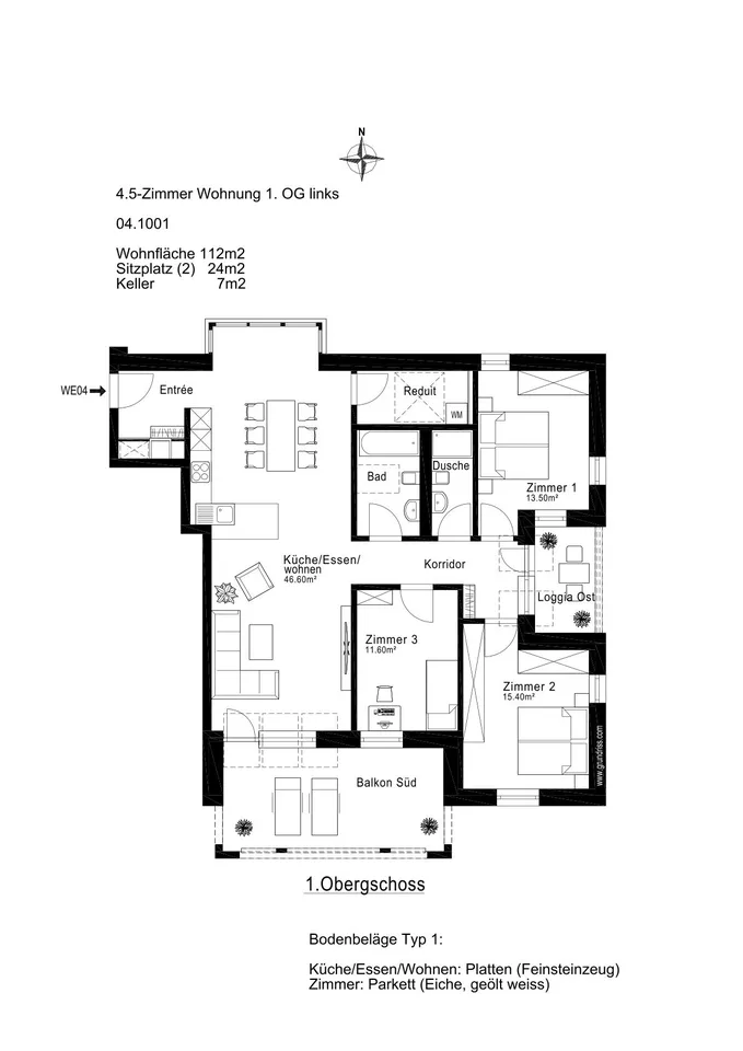 Appartements neufs de 4,5 pièces - Frais tout l'été grâce au système de refroidissement gratuit
