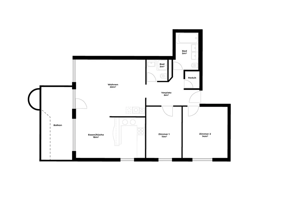 AB 01.11.2026 / 3.5-Zimmer-Wohnung an bester Lage im Kanton Zug / unbefristet – Foto 9 von 9