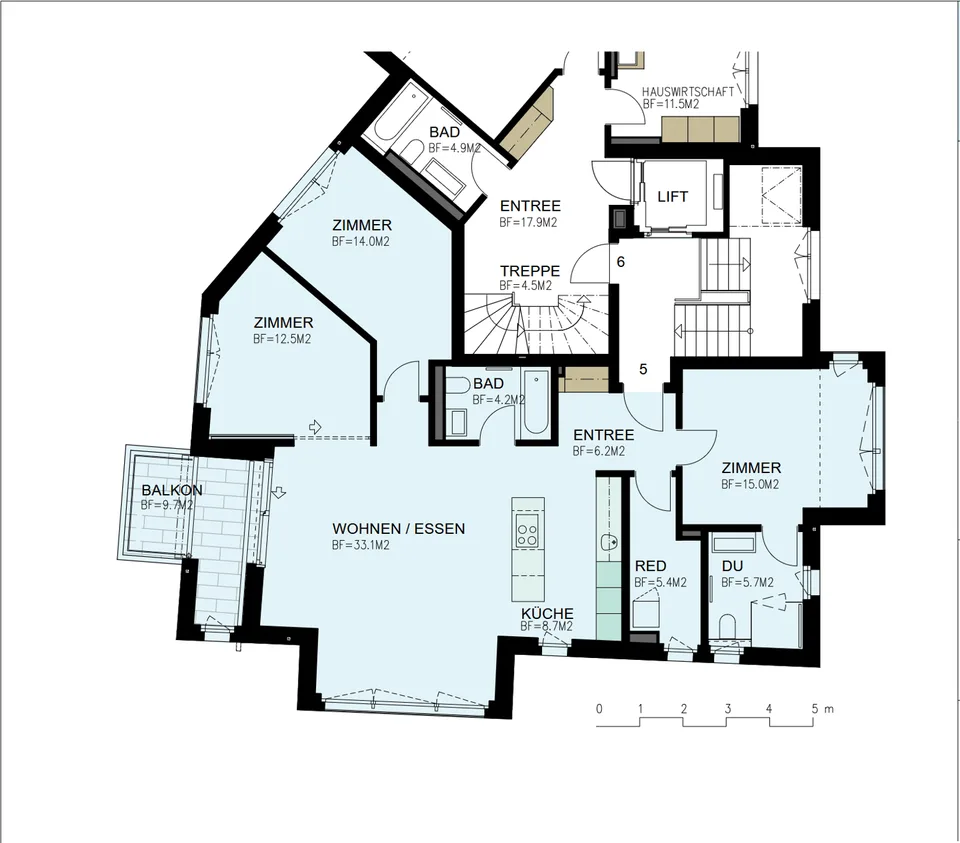 Modern 4.5-room apartment with balcony – photo 16 of 16