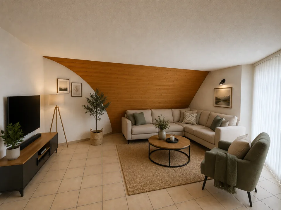 Appartement mansardé confortable avec belle terrasse – photo 3 sur 11