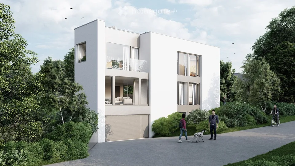 First rental of a ground floor apartment in a two-family house in Bassersdorf