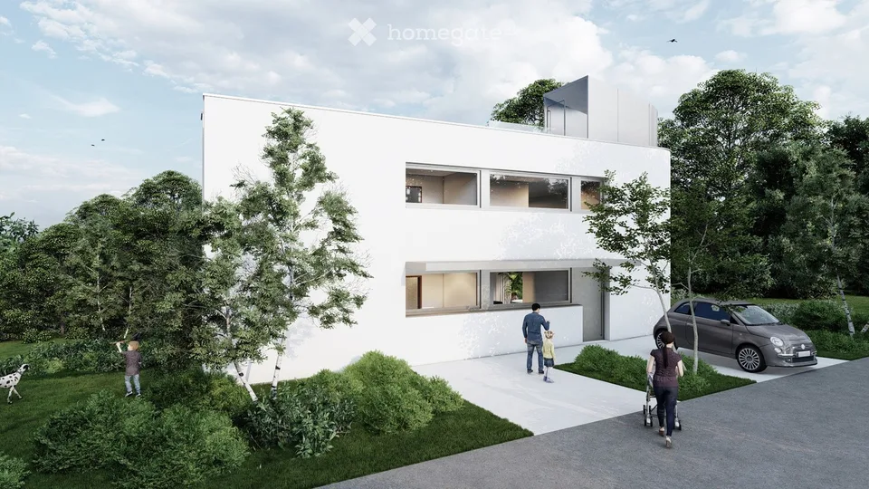 First rental of a ground floor apartment in a two-family house in Bassersdorf