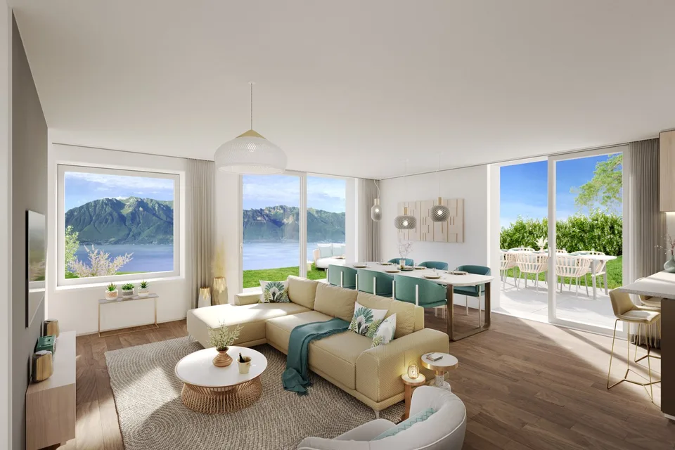 8 min. de Vevey centre, 3 villas de 5.5 pces - vue panoramique - quartier calme – photo 6 sur 12