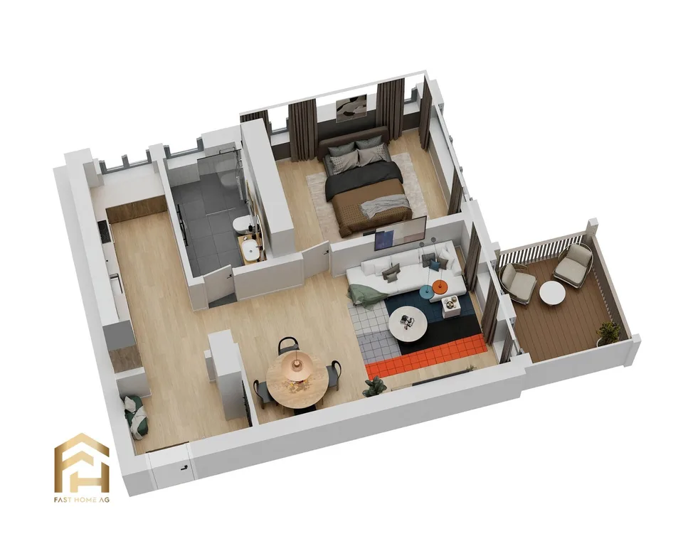 Appartamento 2.5 locali con balcone soleggiato al mattino al piano superiore – foto 10 di 13