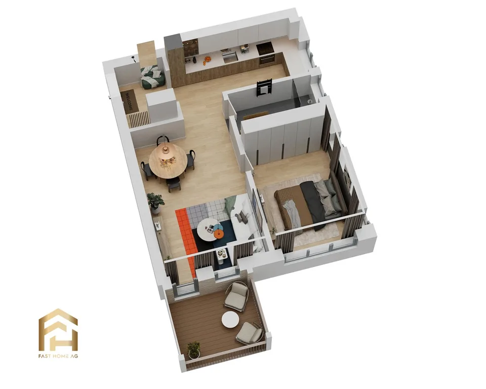 Appartamento 2.5 locali con balcone soleggiato al mattino al piano superiore – foto 11 di 13
