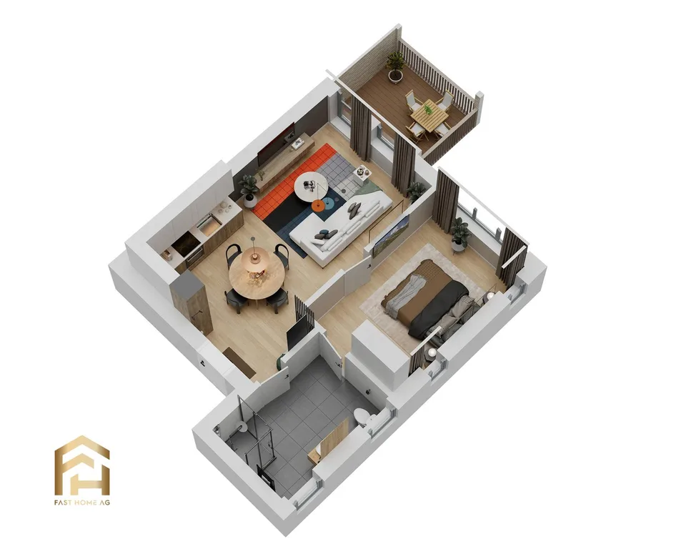 Appartement 2.5 pièces avec orientation nord à Ulrichen ensoleillé – photo 10 sur 13