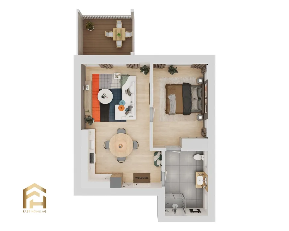 Appartement 2.5 pièces avec orientation nord à Ulrichen ensoleillé – photo 7 sur 13