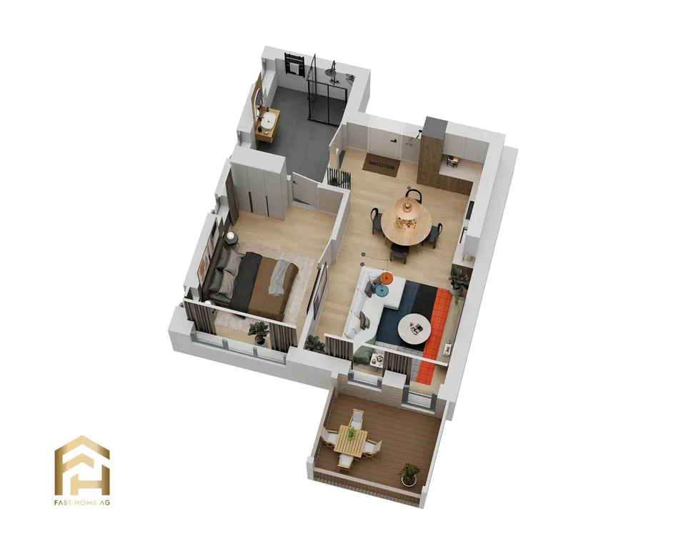 Appartement 2.5 pièces avec orientation nord à Ulrichen ensoleillé – photo 11 sur 13