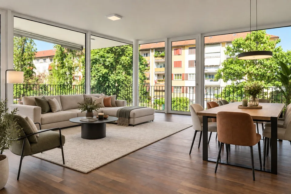 Moderne 3.5-Zimmerwohnung im Iselin-Quartier – Foto 2 von 9