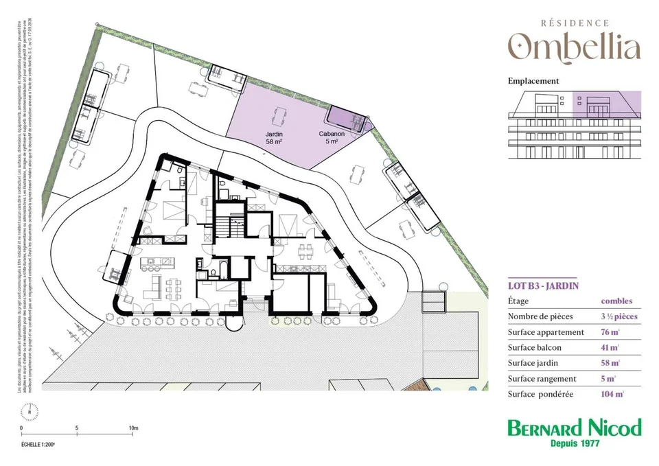 Appartamento nuovo di 3.5 locali all'ultimo piano con balcone e giardino privato – foto 3 di 7