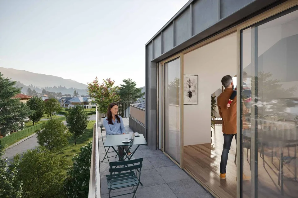 Appartamento nuovo di 3.5 locali all'ultimo piano con balcone e giardino privato – foto 4 di 7