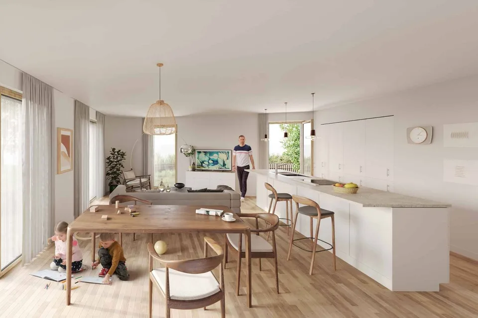 Nuova promozione Appartamento spazioso di 4,5 locali al 2° piano con giardino privato a livello strada – foto 3 di 4