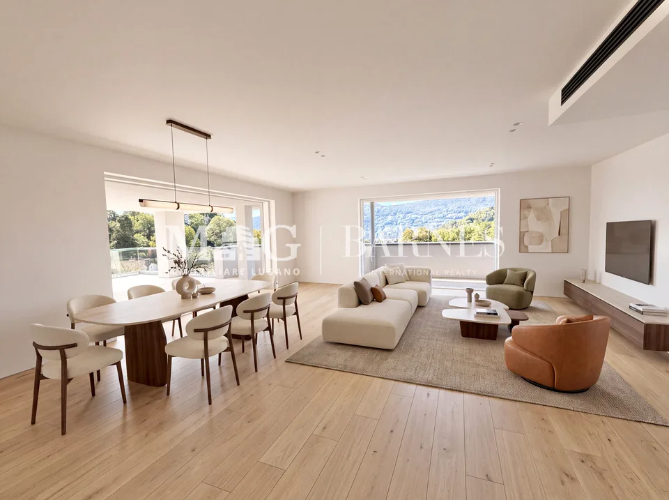 Collina d'Oro: Nuovo attico con 190 m² di terrazze – Foto 3 von 8