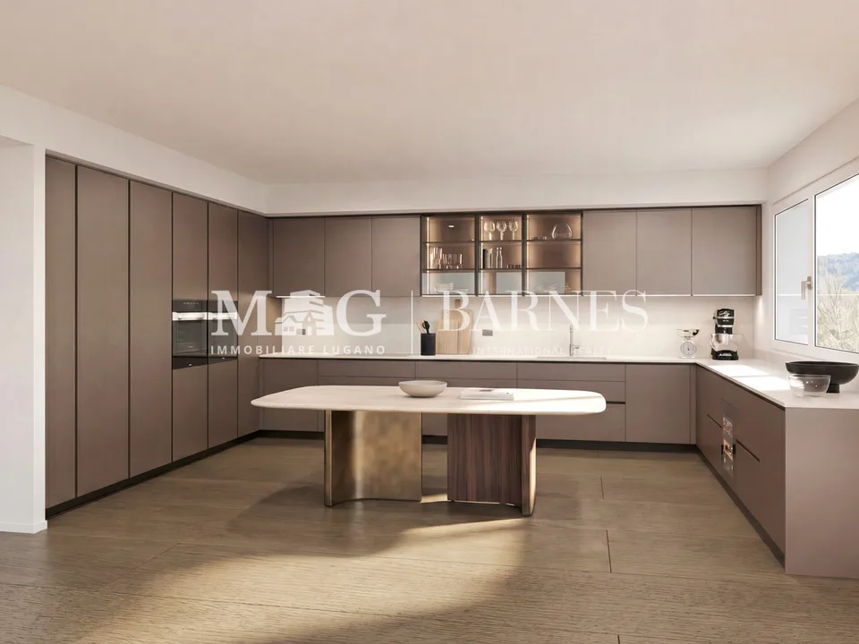Collina d'Oro: Nuovo attico con 190 m² di terrazze – Foto 4 von 8