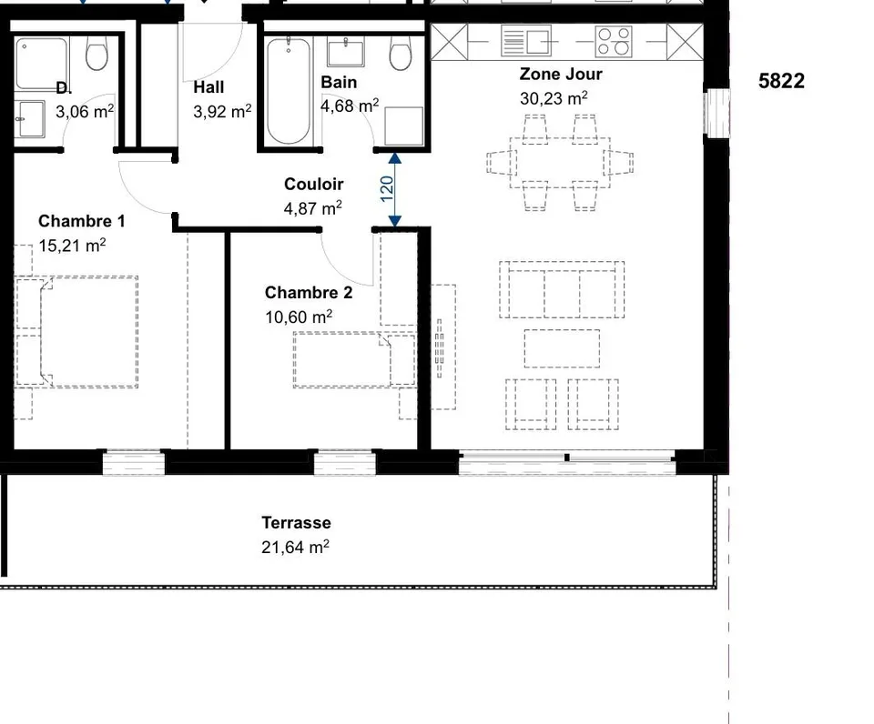 Apartments in the center of Saxon – photo 5 of 5