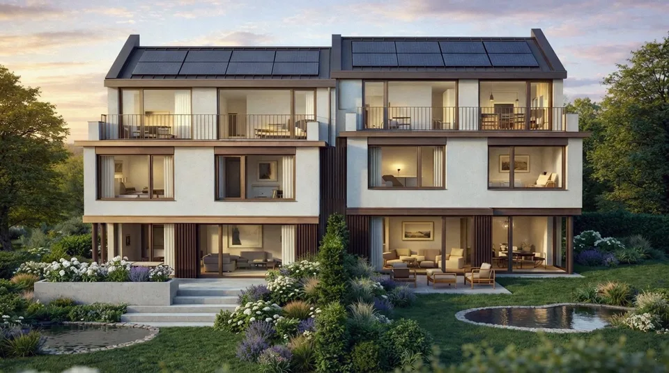 Casa a schiera di 6,5 locali con giardino e vista sulle Alpi a Wettswil – foto 3 di 4