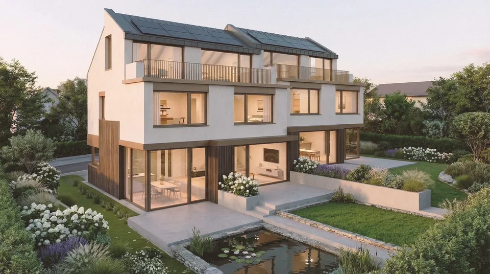 Casa a schiera di 6,5 locali con giardino e vista sulle Alpi a Wettswil – foto 2 di 4