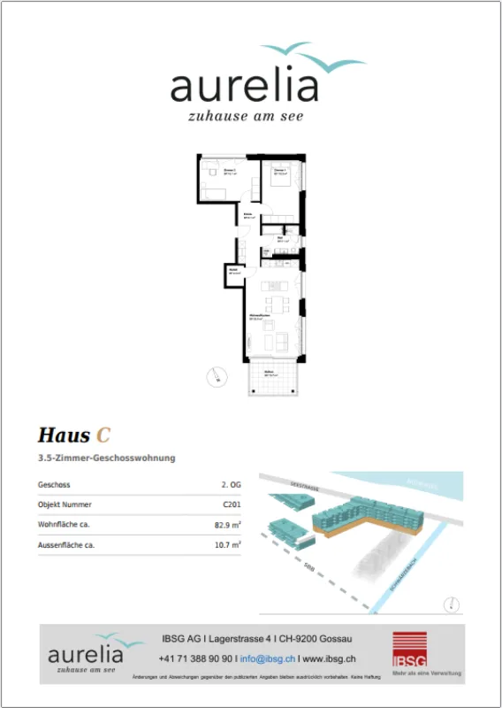 Appartement de 3,5 pièces lumineux