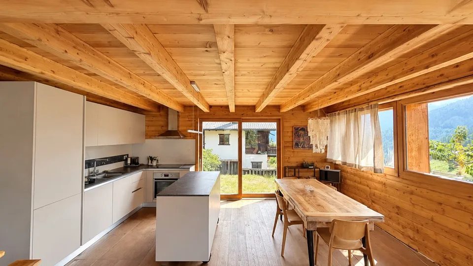 SAISON WINTER 2027 - Chalet mit 4 Zimmern, Balkon und schöner Aussicht auf den Crêt – Foto 3 von 8